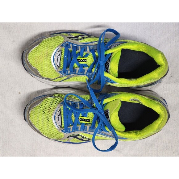 Women’s Saucony Triumph 9 Power Grid runners green blue size 8.5 - Picture 9 of 13